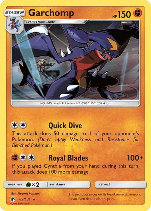 Garchomp (62/131) [Sun & Moon: Forbidden Light] - for just $1.20! 