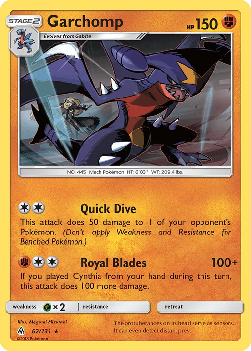 Garchomp (62/131) [Sun & Moon: Forbidden Light] - for just $1.45! 