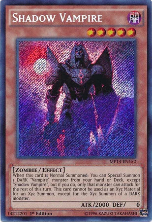 Shadow Vampire [MP14-EN152] Secret Rare - for just $0.25! 