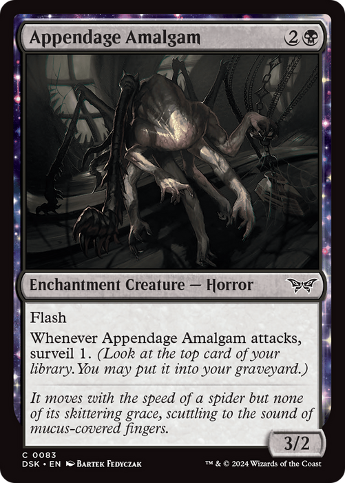 Appendage Amalgam (DSK-083) - Duskmourn: House of Horror: (enchantment) Foil - for just $0.05! 