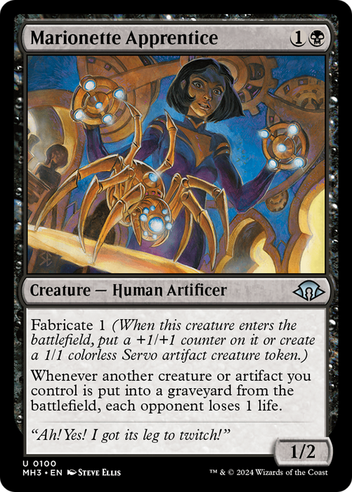 Marionette Apprentice (MH3-100) - Modern Horizons 3 - for just $0.28! 