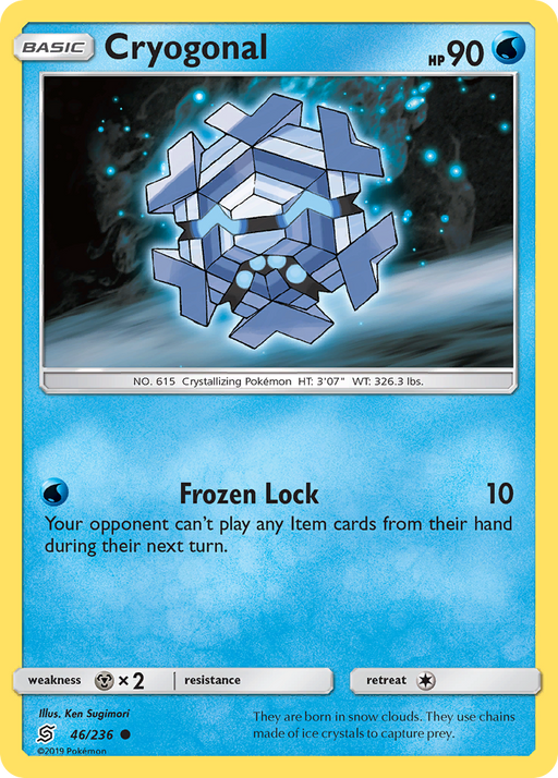 Cryogonal (46/236) [Sun & Moon: Unified Minds(Glossy Misprint)] - Just $0.25! Shop now at Retro Gaming of Denver