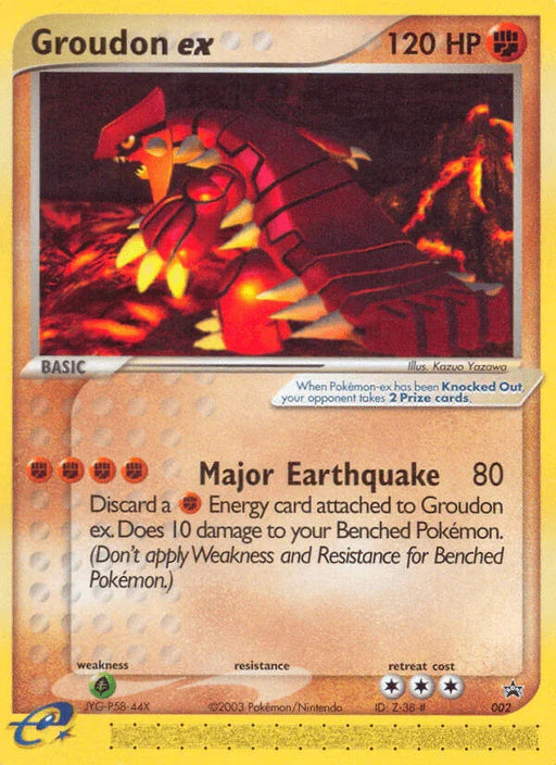 Groudon ex (002) [Nintendo: Black Star Promos] - for just $11.30! 