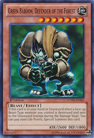 Green Baboon, Defender of the Forest [LCYW-EN165] Common - for just $0.15! 
