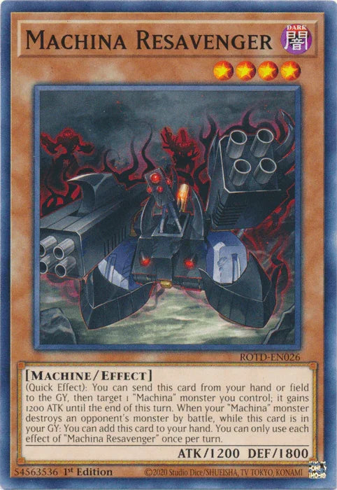 Machina Resavenger [ROTD-EN026] Common - for just $0.10! 