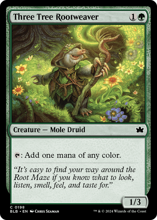 Three Tree Rootweaver (BLB-198) - Bloomburrow - for just $0.03! 