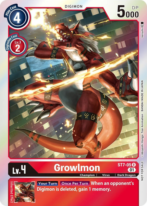 Growlmon [ST7-05] (Gen Con 2022) [Starter Deck: Gallantmon Promos] - Just $23.60! Shop now at Retro Gaming of Denver