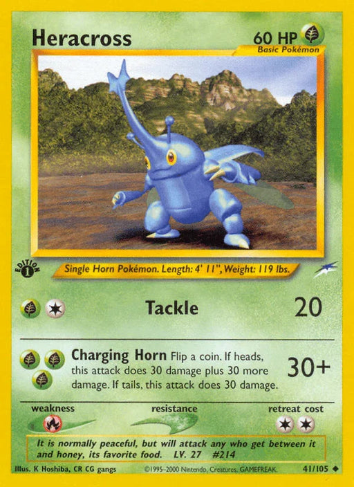 Heracross (41/105) [Neo Destiny 1st Edition] - for just $3.65! 