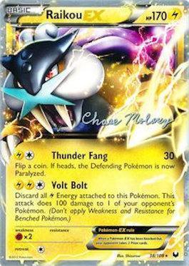 Raikou EX (38/108) (Eeltwo - Chase Moloney) [World Championships 2012] - for just $3.65! 