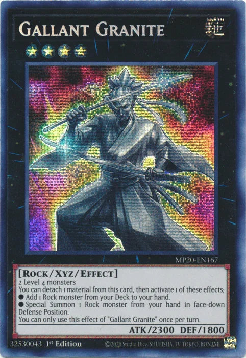 Gallant Granite [MP20-EN167] Prismatic Secret Rare - for just $1.60! 