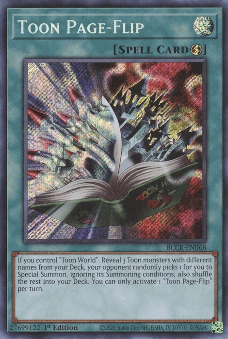Toon Page-Flip [BLCR-EN068] Secret Rare - for just $1.85! 
