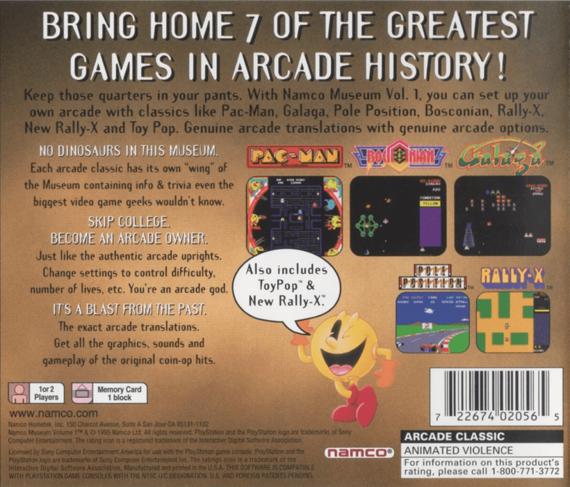 Namco Museum: Volume 1 – PlayStation 1 (PS1) - for just $5.99! 