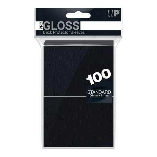 Ultra PRO: Standard 100ct Sleeves - PRO-Gloss (Black) - Just $0! Shop now at Retro Gaming of Denver