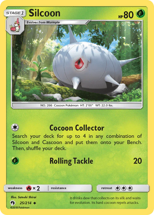 Silcoon (25/214) [Sun & Moon: Lost Thunder] - for just $0.10! 