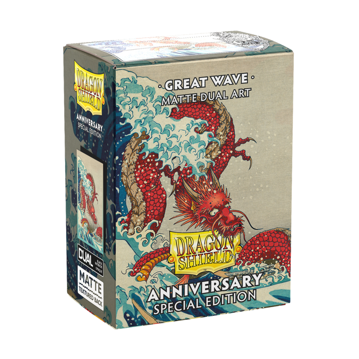 Dragon Shield: Standard 100ct Art Sleeves - Great Wave (Anniversary Special Edition) - for just $15.95! 