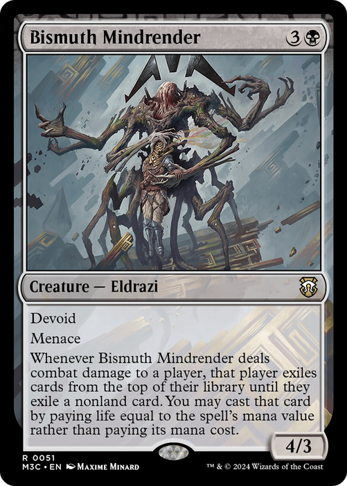 Bismuth Mindrender (M3C-051) - Modern Horizons 3 Commander: (devoid) - for just $0.09! 
