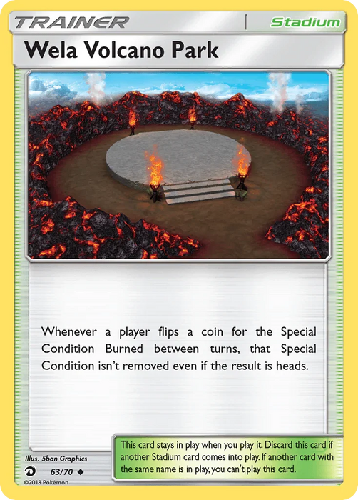 Wela Volcano Park (63/70) [Sun & Moon: Dragon Majesty] - for just $0.15! 
