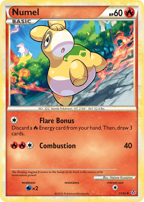 Numel (35/95) [HeartGold & SoulSilver: Unleashed] - for just $0.25! 