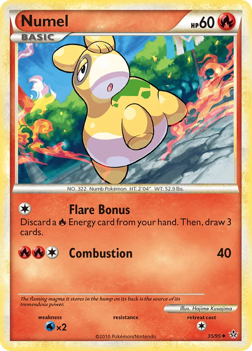 Numel (35/95) [HeartGold & SoulSilver: Unleashed] - for just $0.30! 