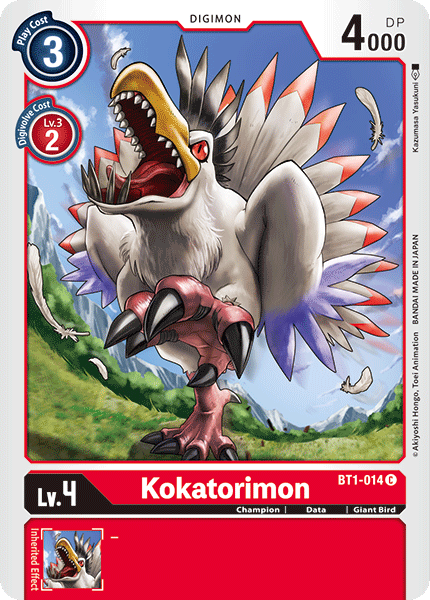 Kokatorimon [BT1-014] [Release Special Booster Ver.1.0] - Just $0.09! Shop now at Retro Gaming of Denver