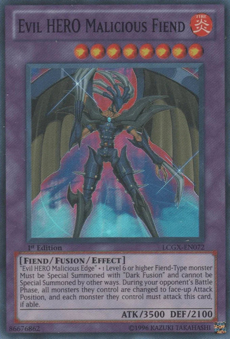Evil HERO Malicious Fiend [LCGX-EN072] Super Rare - for just $0.45! 