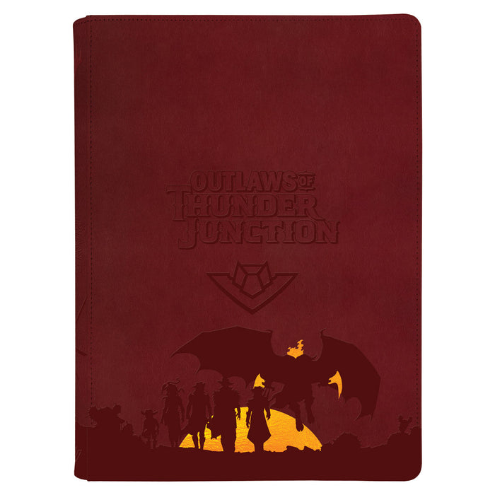 Ultra PRO: 9-Pocket Premium PRO-Binder - Outlaws of Thunder Junction (Set Symbol and Gang Silhouette) - for just $29.95! 