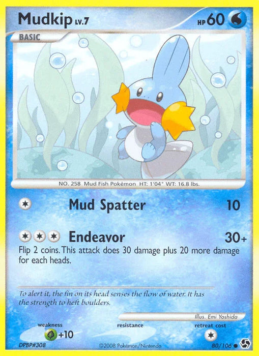 Mudkip (80/106) [Diamond & Pearl: Great Encounters] - for just $2.75! 