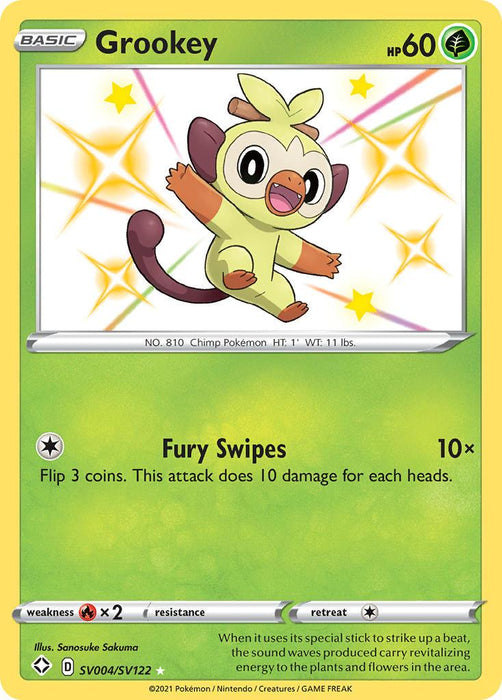 Grookey (SV004/SV122) [Sword & Shield: Shining Fates] - for just $0.65! 