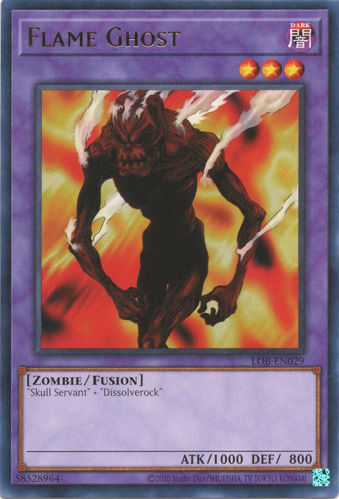 Flame Ghost (25th Anniversary) [LOB-EN029] Rare - for just $0.35! 