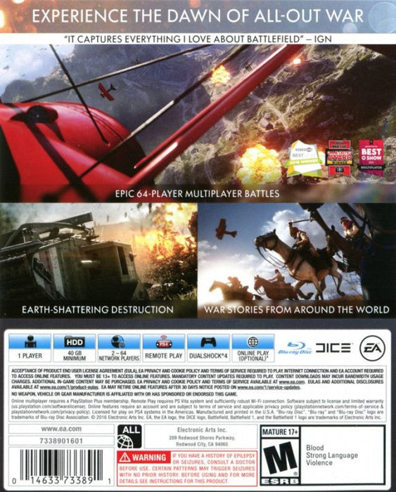 Battlefield 1 – PlayStation 4 (PS4) - for just $6.99! 