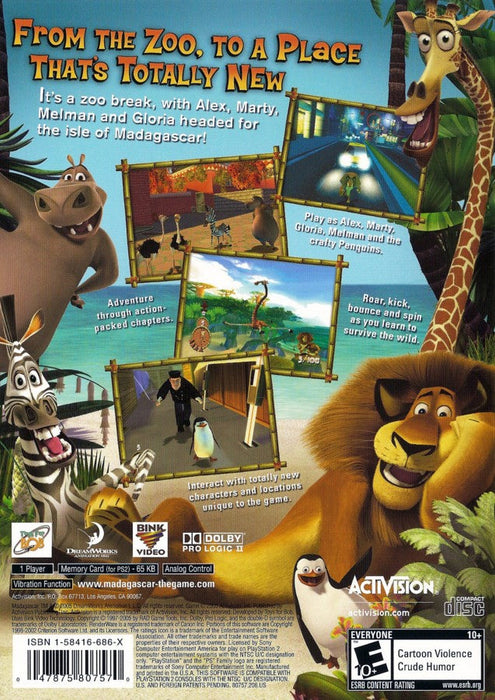 Madagascar – PlayStation 2 (PS2) - for just $0! 