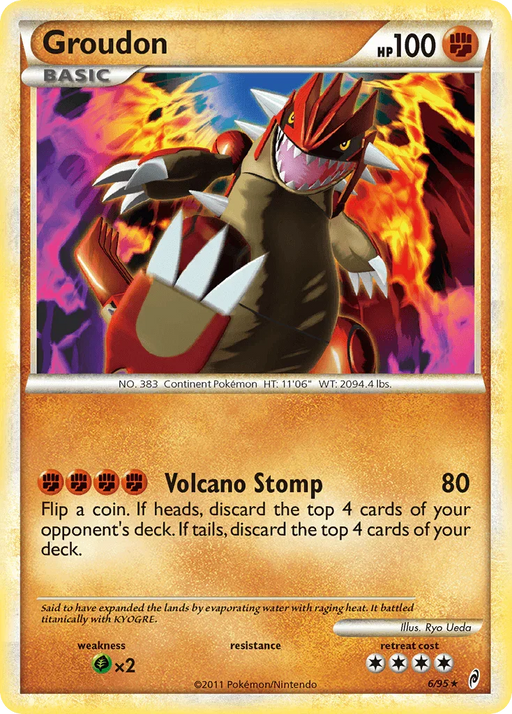 Groudon (6/95) [HeartGold & SoulSilver: Call of Legends] - for just $8.10! 