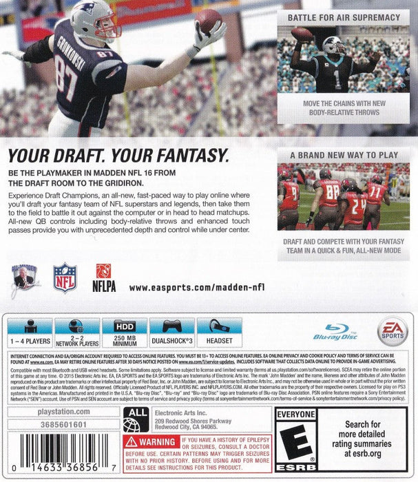 Madden NFL 16 – PlayStation 3 (PS3) - for just $5.99! 
