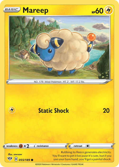 Mareep (055/189) [Sword & Shield: Darkness Ablaze] - for just $0.10! 