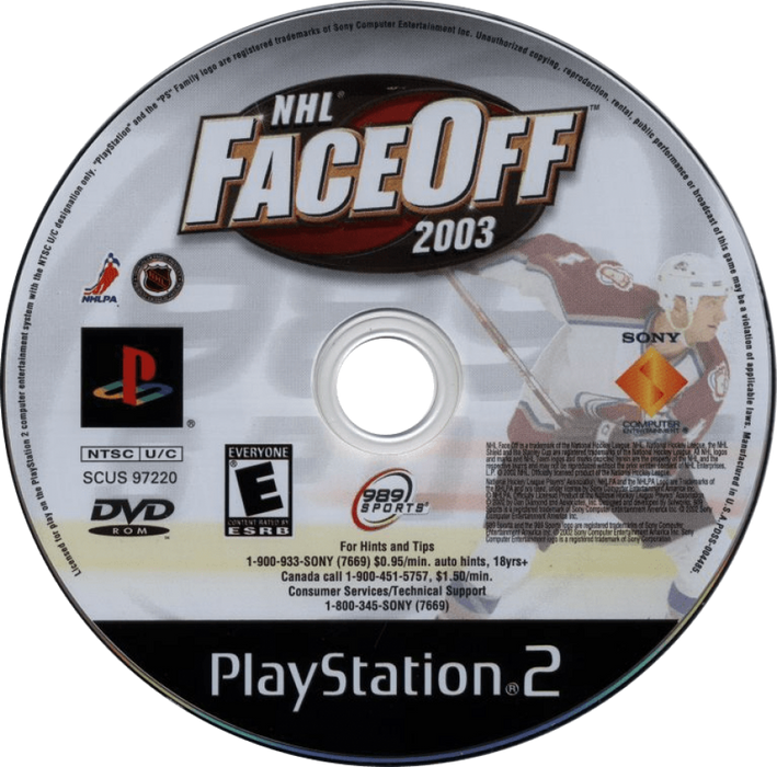 NHL Faceoff 2003 – PlayStation 2 (PS2) - for just $3.99! 