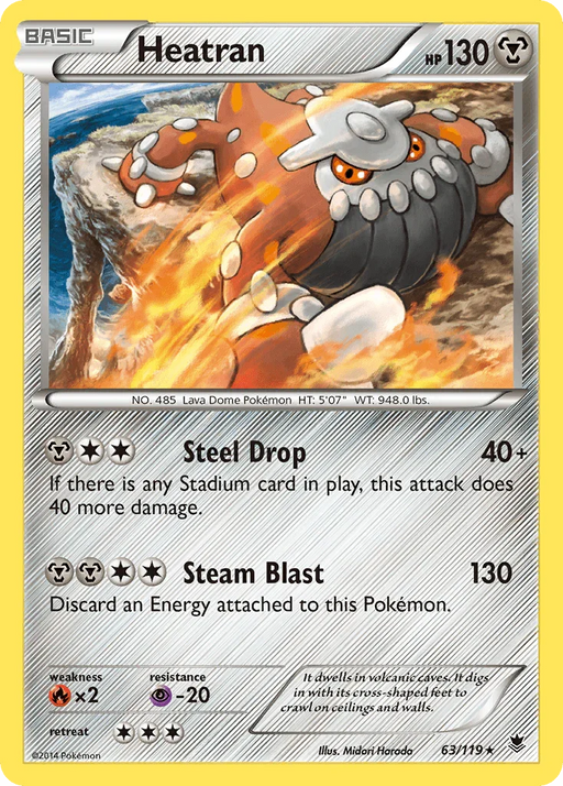 Heatran (63/119) [XY: Phantom Forces] - for just $0.25! 