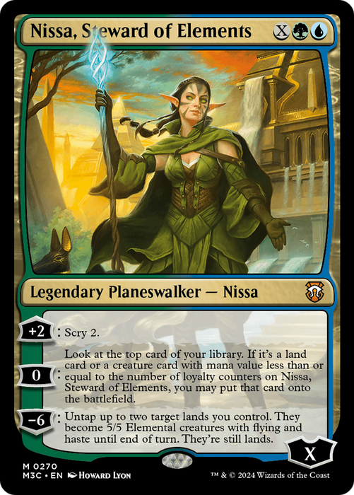 Nissa, Steward of Elements (M3C-270) - Modern Horizons 3 Commander - for just $0.11! 