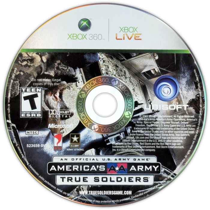 America's Army True Soldiers – Xbox 360 (X360) - for just $12.99! 