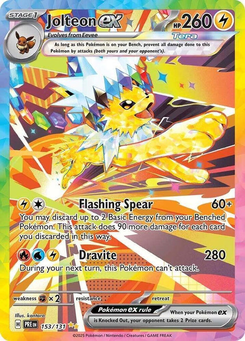 Jolteon ex (153/131) [Scarlet & Violet: Prismatic Evolutions] - for just $78.60! 