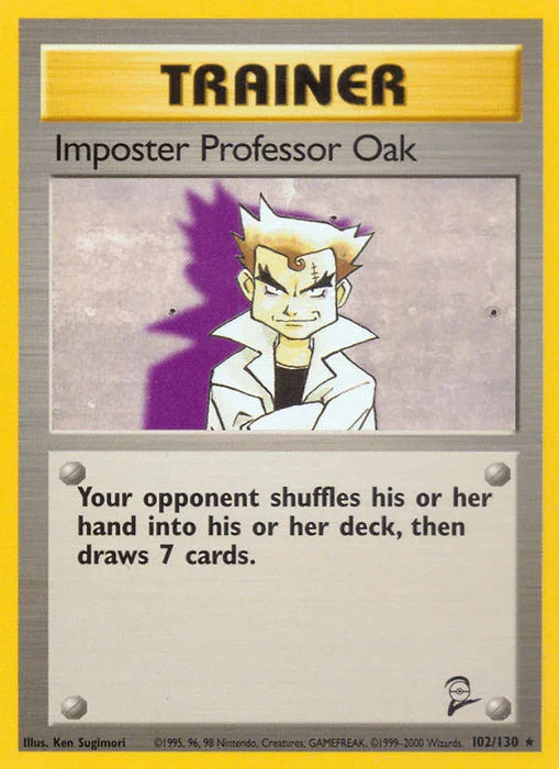 Imposter Professor Oak (102/130) [Base Set 2] - for just $1.30! 