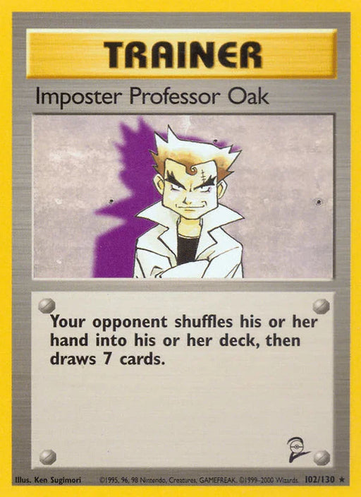 Imposter Professor Oak (102/130) [Base Set 2] - for just $1.30! 
