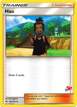 Hau (120/149) (Charizard Stamp #57) [Battle Academy 2020] - for just $0.10! 