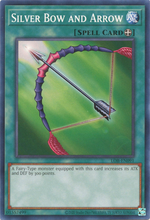 Silver Bow and Arrow (25th Anniversary) [LOB-EN091] Common - for just $0.10! 