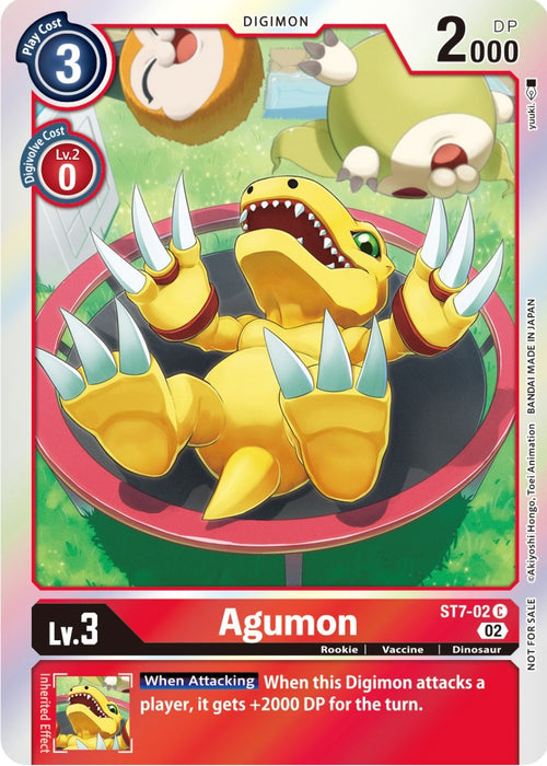 Agumon [ST7-02] (Official Tournament Pack Vol.8) [Starter Deck: Gallantmon Promos] - Just $0.09! Shop now at Retro Gaming of Denver