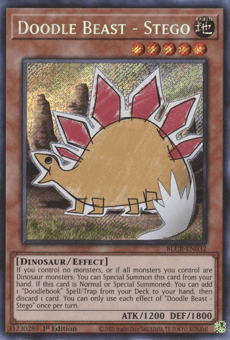 Doodle Beast - Stego [BLCR-EN032] Secret Rare - for just $0.15! 