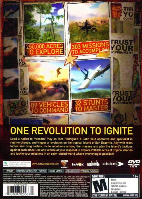 Just Cause – PlayStation 2 (PS2) - for just $11.99! 