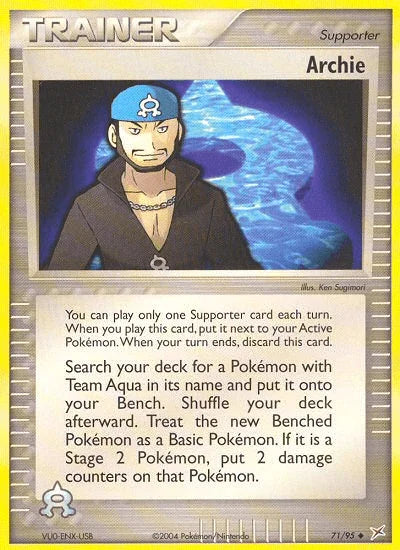 Archie (71/95) [EX: Team Magma vs Team Aqua] - for just $1.70! 