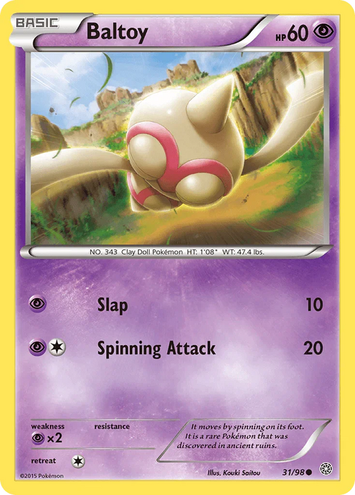 Baltoy (31/98) [XY: Ancient Origins] - for just $0.10! 