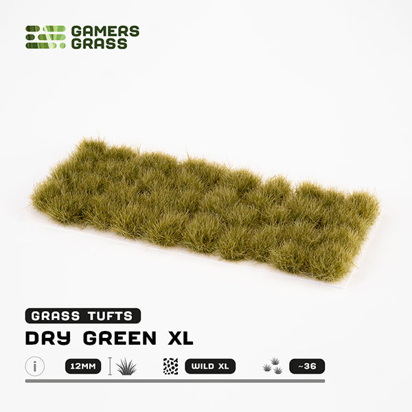 Gamers Grass Tufts: Dry Green XL 12mm- Wild XL - for just $7.55! 