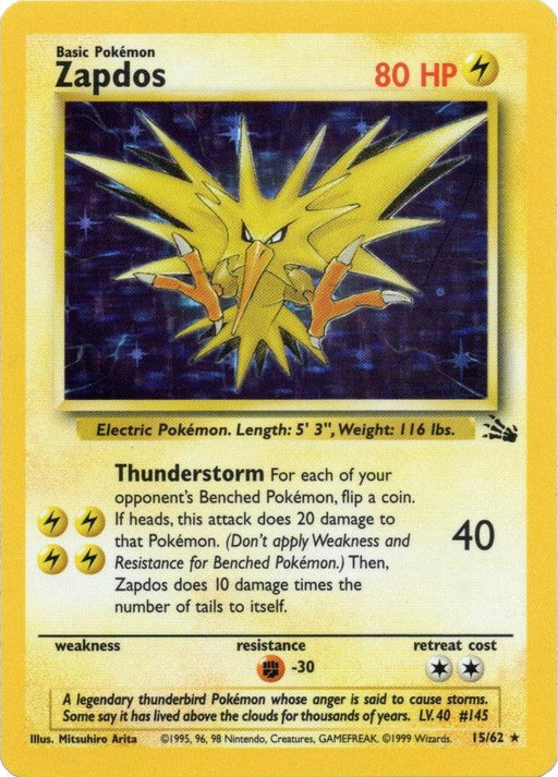 Zapdos (15/62) [Fossil Unlimited] - for just $9.05! 